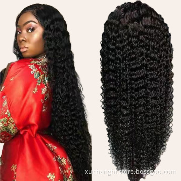 Raw Unprocessed Full Lace Wig Sale Human Remy Hair Swiss Lace Full Lace Wigs Natural Kinky Curly Virgin Hair Wigs With Baby Hair